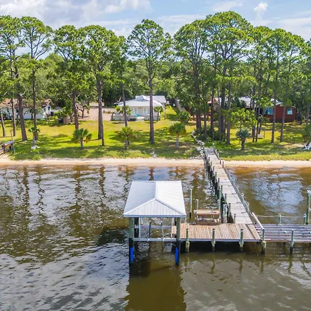 Waterfront Panacea Vacation Rental With Boat Dock!